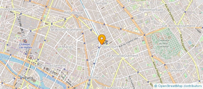 localisation de l'entreprise DEPOT DE FABRIQUES DE QUINCAILLERIE  PARIS