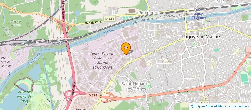 localisation de l'entreprise DEPOT DECO  LAGNY-SUR-MARNE