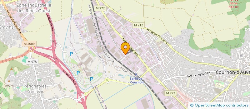 localisation de l'entreprise DEPOT DES DOMES  COURNON-D'AUVERGNE