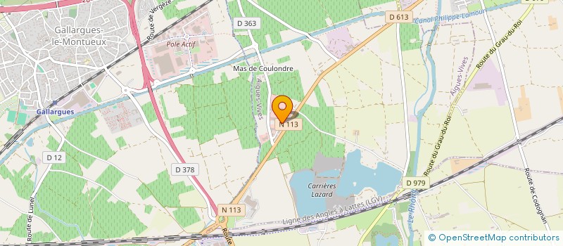 localisation de l'entreprise DEPOT PNEU  AIGUES-VIVES