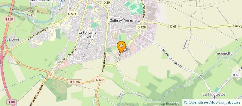 localisation de l'entreprise DEPOT PRESSE SERVICES DE L'OUEST  FALAISE