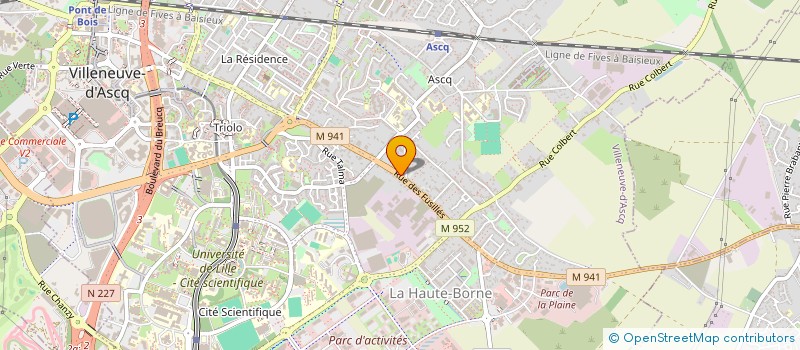 localisation de l'entreprise DEPOT RAILS SERVICES EN ABREGE DRS à VILLENEUVE-D'ASCQ