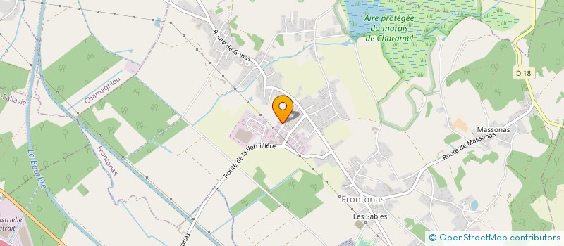 localisation de l'entreprise DEPOT SERVICES COPIES  FRONTONAS