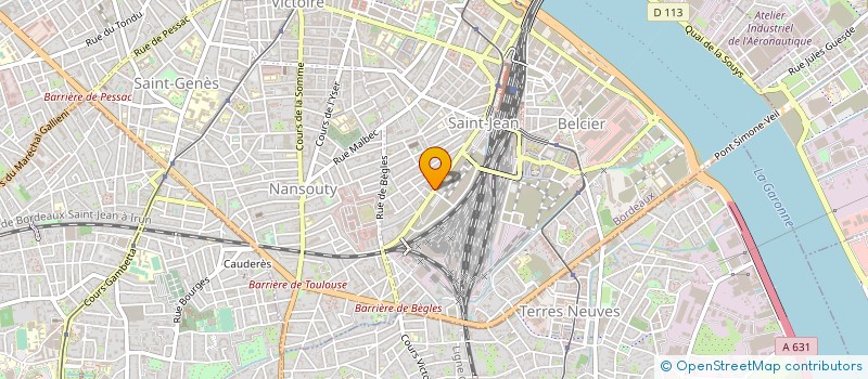 localisation de l'entreprise DEPOT VENTE DESJARDINS SARL à BORDEAUX