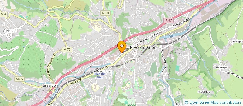 localisation de l'entreprise DEPOT VENTE DISTRIBUTION  RIVE-DE-GIER