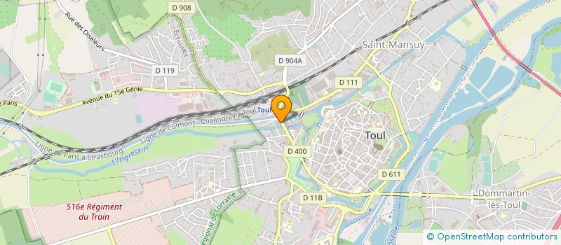 localisation de l'entreprise DEPOT VENTE DU TOULOIS  TOUL