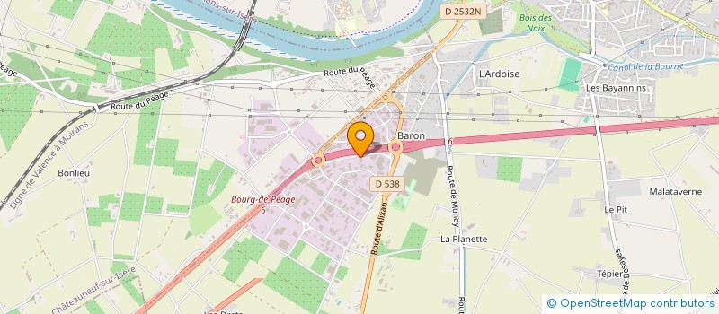 localisation de l'entreprise DEPOT VENTE DU VERCORS à BOURG-DE-PEAGE