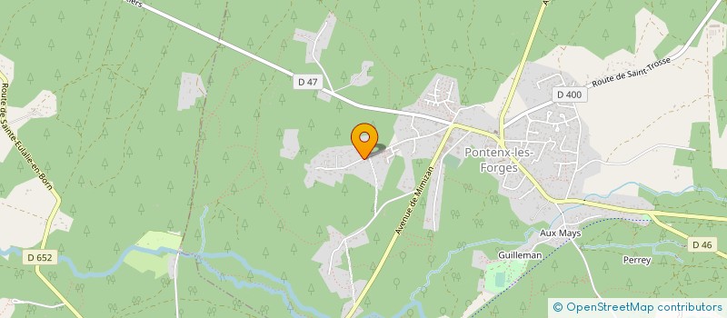 localisation de l'entreprise DEPOT-VENTE FRIP'TINE  PONTENX-LES-FORGES