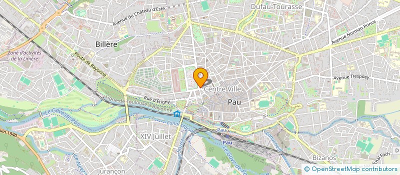 localisation de l'entreprise DEPOT VENTE MILLE ET UNE FACONS à PAU
