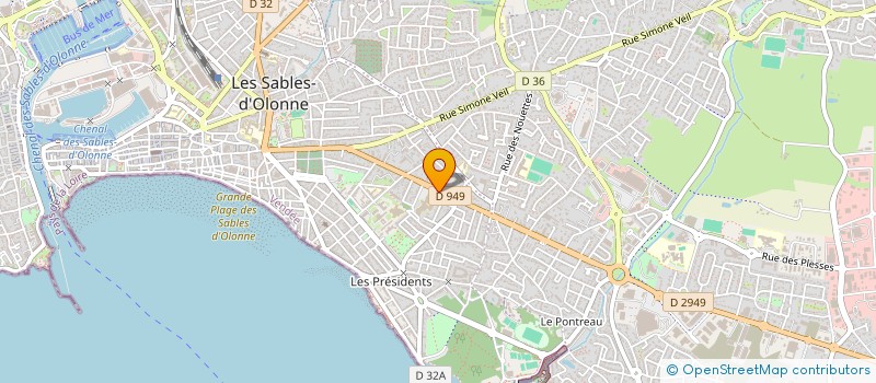 localisation de l'entreprise DEPOT-VTE DES OLONNES-LIBRAIRIE BLEU ROI à LES SABLES D'OLONNE