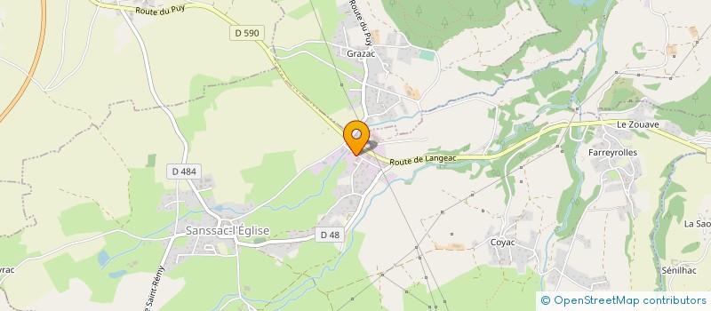 localisation de l'entreprise DEPOTMAT à SANSSAC L'EGLISE