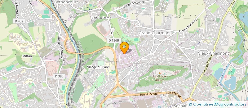 localisation de l'entreprise DEPOUTOT PAPETERIE à MONTBELIARD