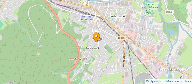 localisation de l'entreprise DEPP IMMO  SAINT-DIE-DES-VOSGES