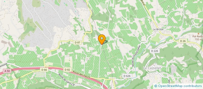localisation de l'entreprise DEPRAD TRAVAUX AGRICOLES à LA CADIERE-D'AZUR