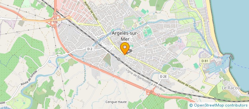 localisation de l'entreprise DEPRADE à ARGELES-SUR-MER
