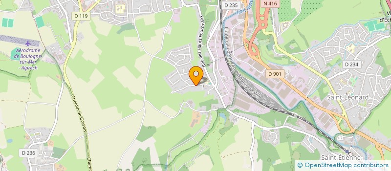 localisation de l'entreprise DEPRE ENERGIES  OUTREAU