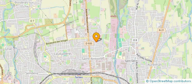 localisation de l'entreprise DEPRES  TARBES