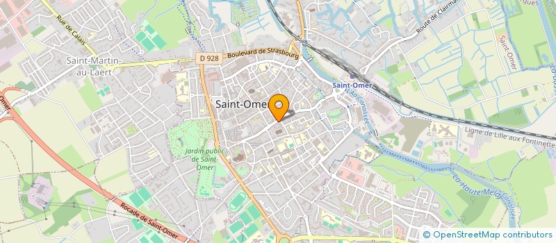 localisation de l'entreprise DEPREY EMBALLAGES ET PALETTES  SAINT-OMER