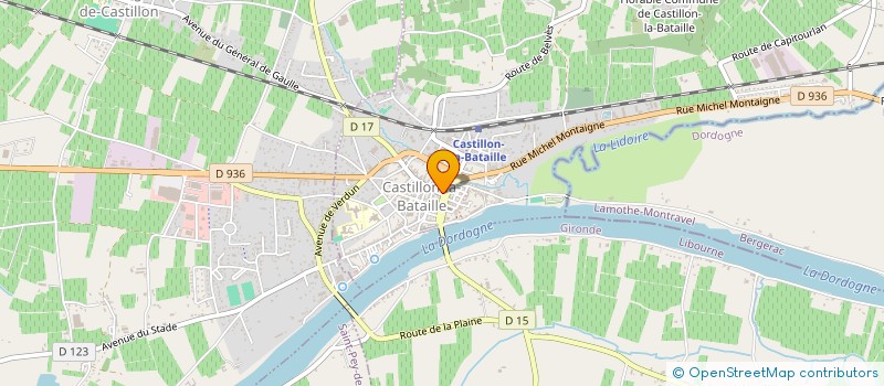 localisation de l'entreprise DEPREZ à CASTILLON-LA-BATAILLE