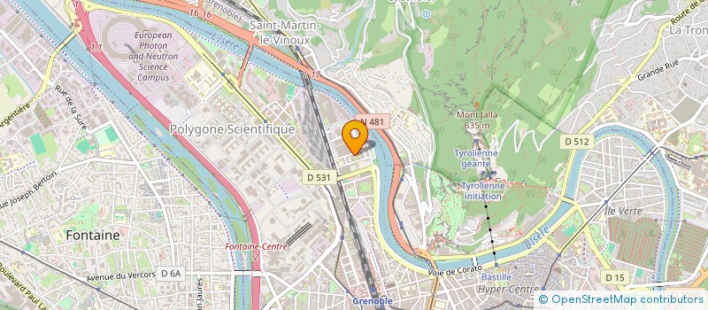 localisation de l'entreprise DEPREZ  GRENOBLE