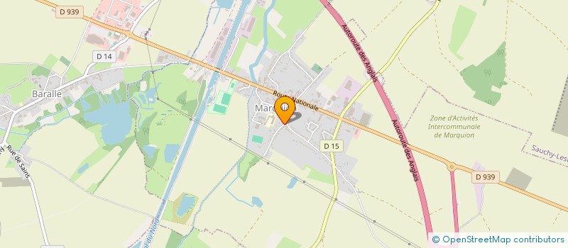 localisation de l'entreprise DEPREZ MENUISERIE AGENCEMENT  SAUCHY-LESTREE