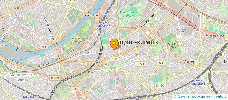 localisation de l'entreprise DEPROFI à ISSY-LES-MOULINEAUX