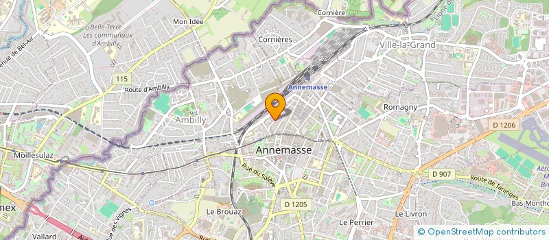 localisation de l'entreprise DEPTRONIC  ANNEMASSE