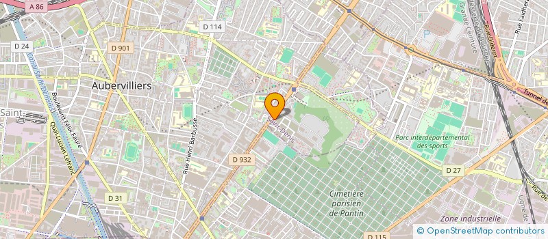 localisation de l'entreprise DEPUIS 1920 à AUBERVILLIERS