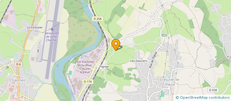 localisation de l'entreprise DEPV 3 à CREUZIER-LE-VIEUX