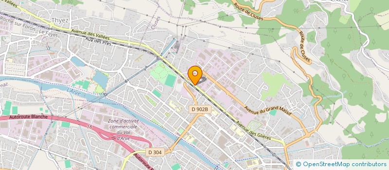 localisation de l'entreprise DEQOB  SALLANCHES