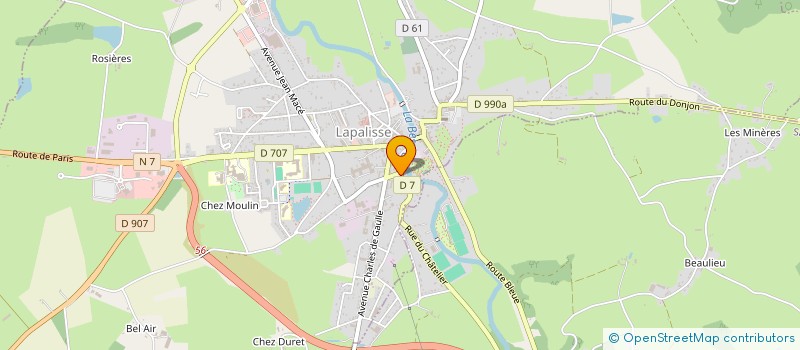 localisation de l'entreprise DEQUAIRE-VIALLON à LAPALISSE