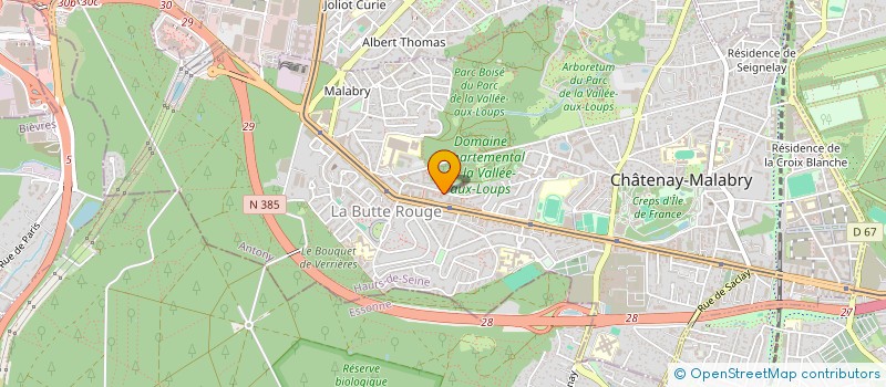 localisation de l'entreprise DER à CHATENAY-MALABRY