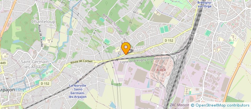 localisation de l'entreprise DER'ELEC à SAINT-GERMAIN-LES-ARPAJON
