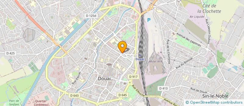 localisation de l'entreprise DER3M à DOUAI