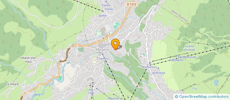 localisation de l'entreprise DERA LOISIRS  MEGEVE