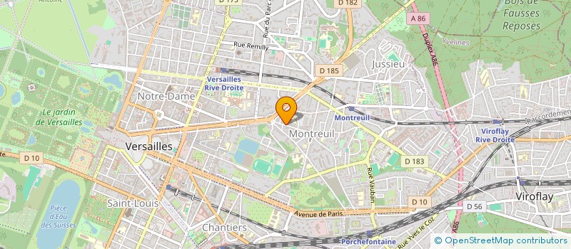 localisation de l'entreprise DERACHE TRAITEUR à VERSAILLES