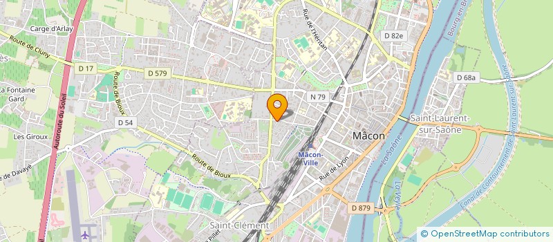 localisation de l'entreprise DERACINES à MACON