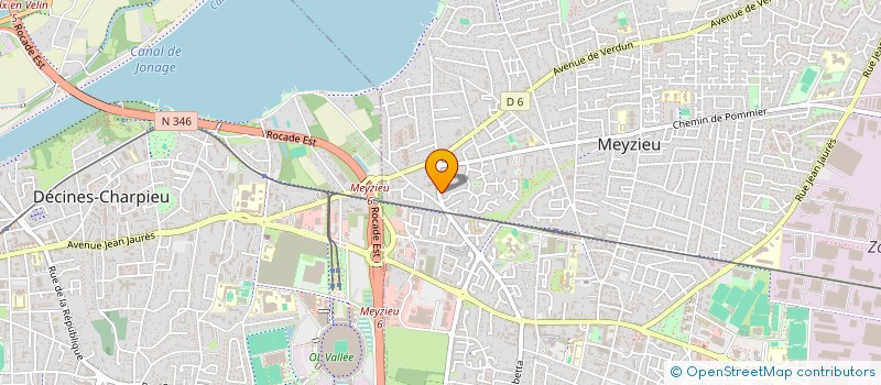 localisation de l'entreprise DERAGNE  MEYZIEU