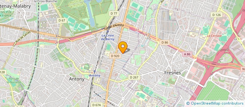 localisation de l'entreprise DERAILLE SCENIQUE à ANTONY