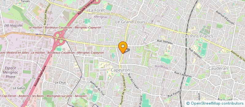 localisation de l'entreprise DERAKING - DEBARAKING  MERIGNAC