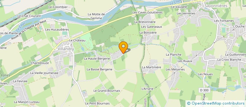 localisation de l'entreprise DERAM  VILLANDRY