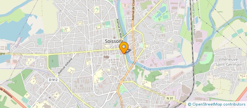 localisation de l'entreprise DERAM INVESTISSEMENTS à SOISSONS