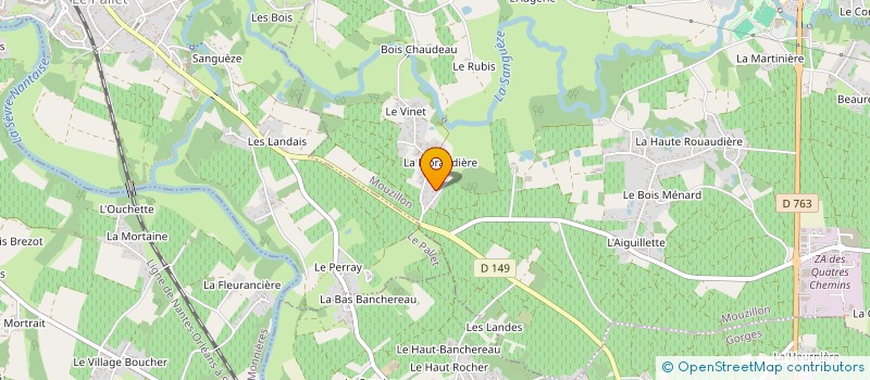 localisation de l'entreprise DERAME à MOUZILLON