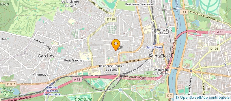 localisation de l'entreprise DERAMS VENTURE SAS à SAINT-CLOUD