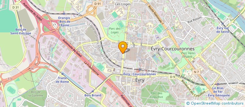 localisation de l'entreprise DERANGERE'S INDUSTRY DYNAMICS  EVRY-COURCOURONNES