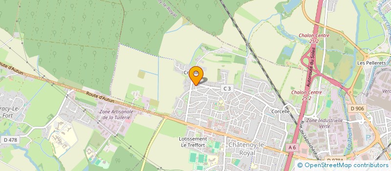 localisation de l'entreprise DERAT SERVICES 71  CHATENOY-LE-ROYAL