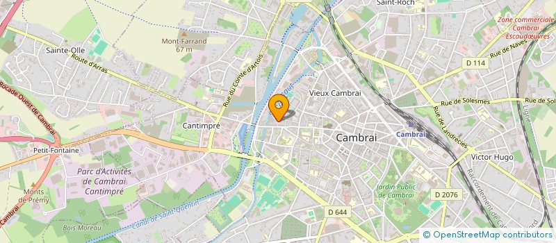 localisation de l'entreprise DERAT SERVICES à CAMBRAI
