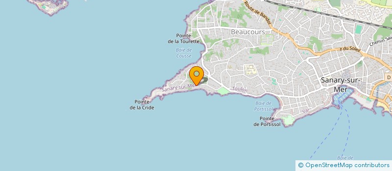 localisation de l'entreprise DERATS à SANARY-SUR-MER