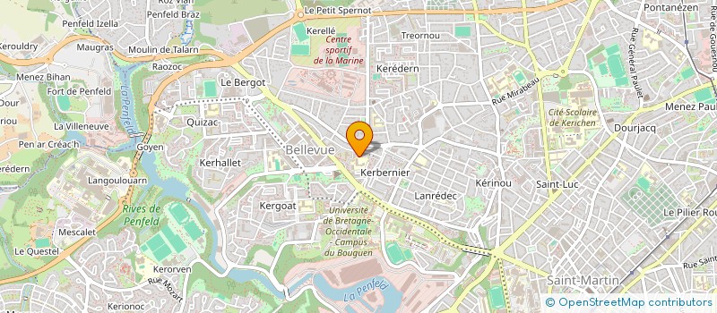 localisation de l'entreprise DERBALI à BREST