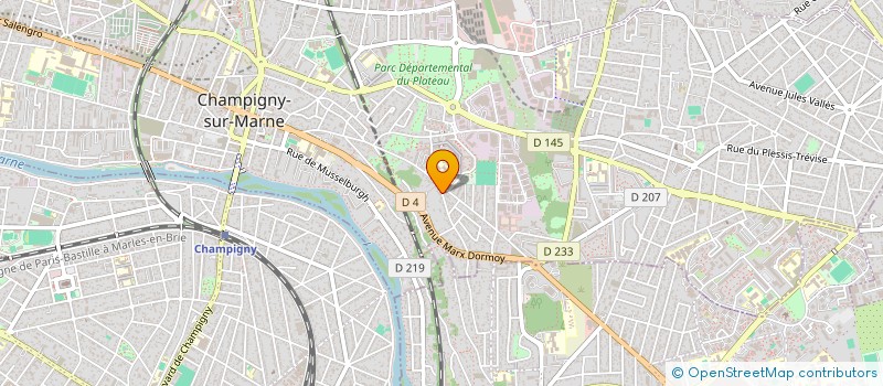 localisation de l'entreprise DERBIS à CHAMPIGNY-SUR-MARNE